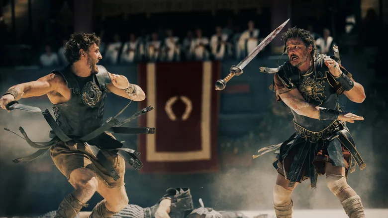 Immagine di scena da Il gladiatore II