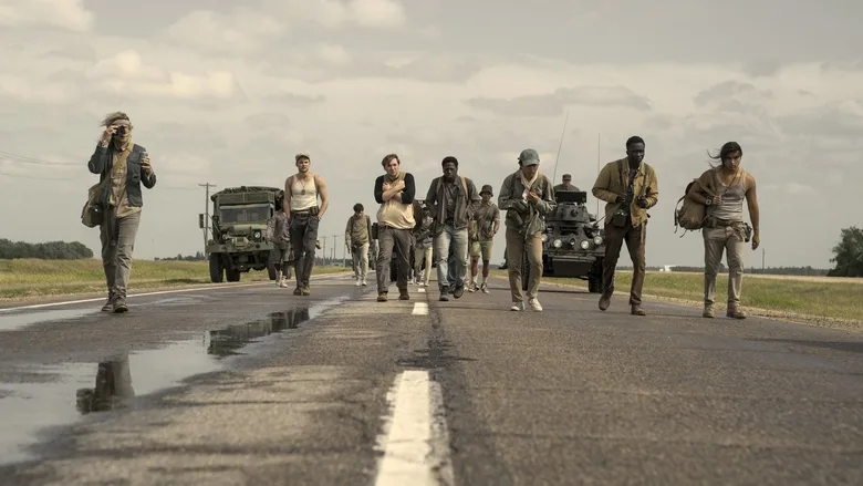 Immagine di scena da The Long Walk