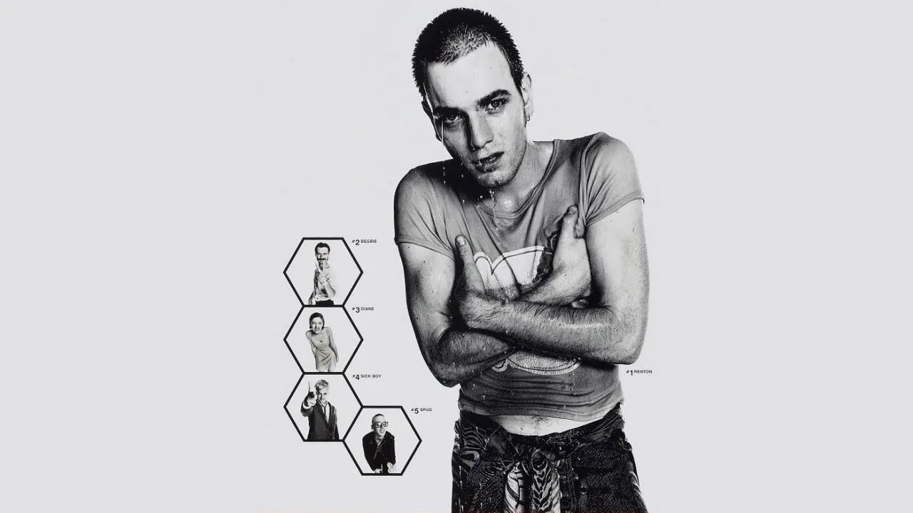 Immagine di scena da Trainspotting
