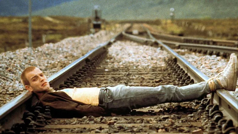 Immagine di scena da Trainspotting