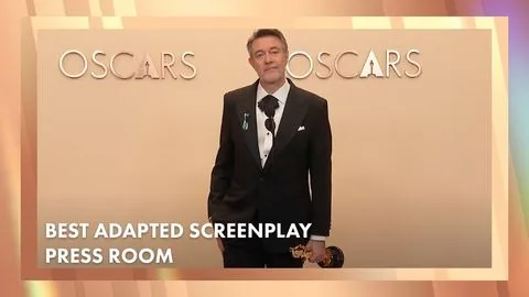 Peter Straughan 'Conclave' Best Adapted Screenplay Press Room Speech | 97th Oscars (2025) - Conclave