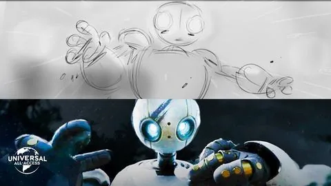 Storyboard Side By Side - Dziki robot