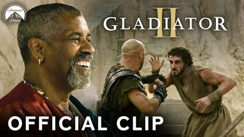 Denzel Washington is Impressed By Lucius' Fist Fight - Clip - Il gladiatore II