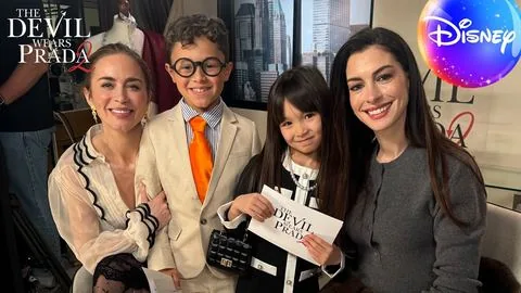 Mini Nigel and Miranda meet the cast of The Devil Wears Prada 2 - Il diavolo veste Prada 2